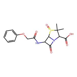 Penicillin V sulfoxide structure