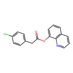 Quinolin-8-yl 2-(4-chlorophenyl)acetate structure