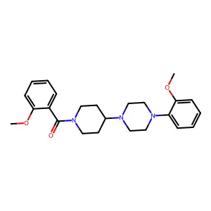 (2-Methoxyphenyl)-[4-[4-(2-methoxyphenyl)piperazin-1-yl]piperidin-1-yl]methanone structure