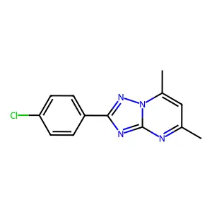 2-(4-Chlorophenyl)-5,7-dimethyl-[1,2,4]triazolo[1,5-a]pyrimidine structure