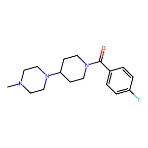 (4-Fluorophenyl)-[4-(4-methylpiperazin-1-yl)piperidin-1-yl]methanone structure