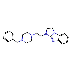 3-[2-(4-Benzylpiperazin-1-yl)ethyl]-1,2-dihydroimidazo[1,2-a]benzimidazole structure