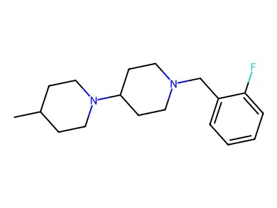 1-[(2-Fluorophenyl)methyl]-4-(4-methylpiperidin-1-yl)piperidine structure
