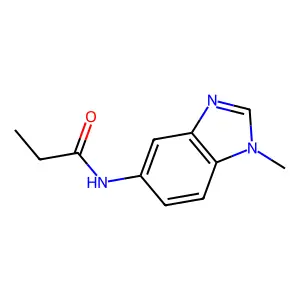 N-(1-methylbenzimidazol-5-yl)propanamide structure