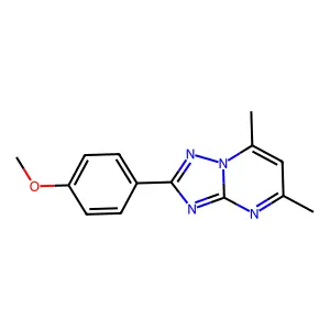 2-(4-Methoxyphenyl)-5,7-dimethyl[1,2,4]triazolo[1,5-a]pyrimidine structure