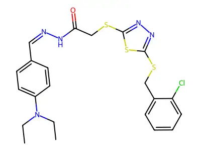 C22H24ClN5OS3 structure