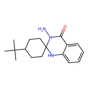 3-amino-4'-tert-butylspiro[1H-quinazoline-2,1'-cyclohexane]-4-one structure