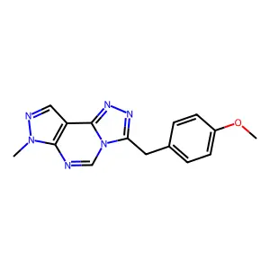 3-(4-methoxybenzyl)-7-methyl-7H-pyrazolo[4,3-e][1,2,4]triazolo[4,3-c]pyrimidine structure