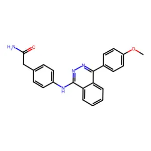 2-[4-[[4-(4-Methoxyphenyl)-1-phthalazinyl]amino]phenyl]acetamide structure