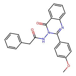 N-[2-(4-methoxyphenyl)-4-oxoquinazolin-3(4H)-yl]-2-phenylacetamide structure