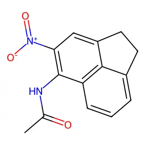 N-(4-nitro-1,2-dihydroacenaphthylen-5-yl)acetamide structure
