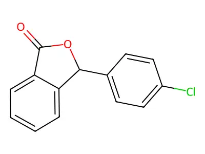 3-(4-chlorophenyl)-2-benzofuran-1(3H)-one structure