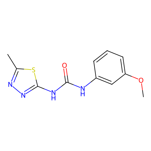 1-(3-Methoxyphenyl)-3-(5-methyl-1,3,4-thiadiazol-2-yl)urea structure