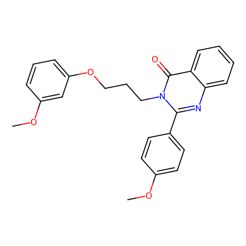 3-(3-(3-methoxyphenoxy)propyl)-2-(4-methoxyphenyl)quinazolin-4(3H)-one structure