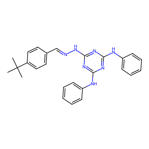 C26H27N7 structure