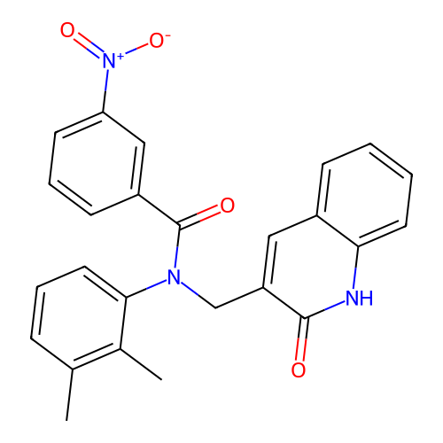 N-(2,3-dimethylphenyl)-N-((2-hydroxyquinolin-3-yl)methyl)-3-nitrobenzamide structure