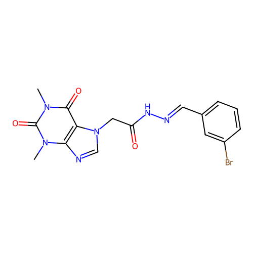 C16H15BrN6O3 structure