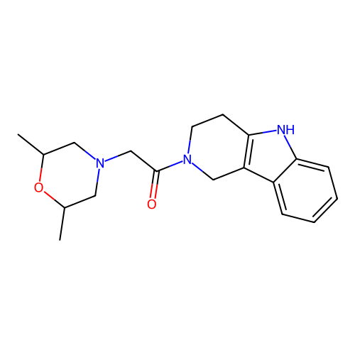 1-(3,4-dihydro-1H-pyrido[4,3-b]indol-2(5H)-yl)-2-(2,6-dimethylmorpholino)ethanone structure