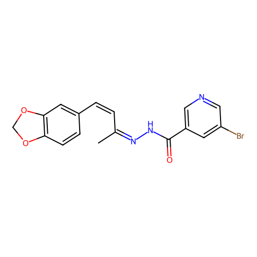 C17H14BrN3O3 structure