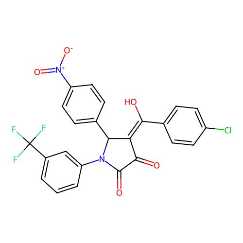 C24H14ClF3N2O5 structure