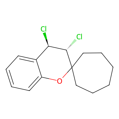 3,4-Dichlorospiro[chromane-2,1'-cycloheptane] structure