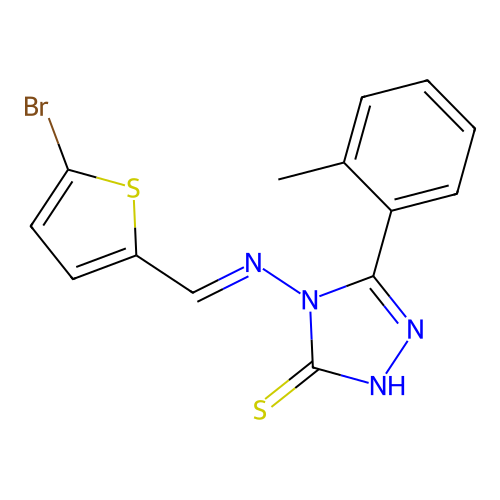 C14H11BrN4S2 structure