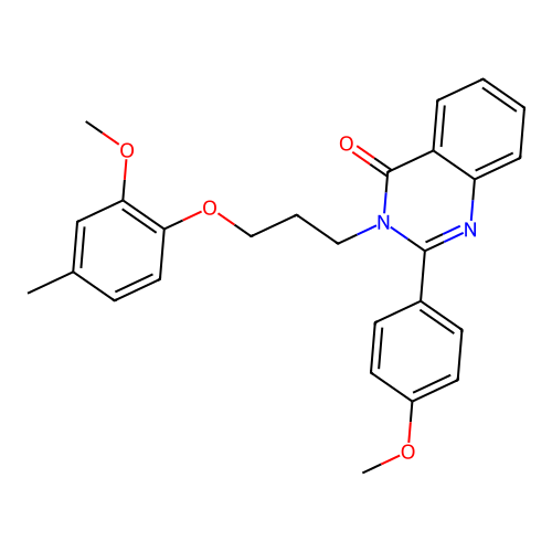 3-(3-(2-methoxy-4-methylphenoxy)propyl)-2-(4-methoxyphenyl)quinazolin-4(3H)-one structure