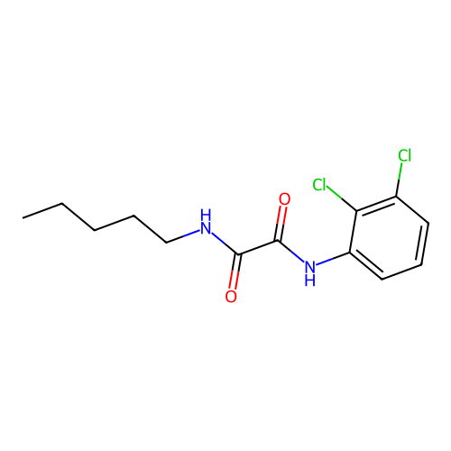 N-(2,3-dichlorophenyl)-N'-pentylethanediamide structure