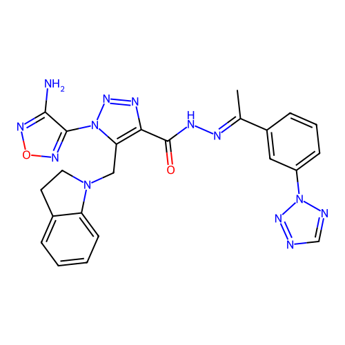 C23H21N13O2 structure