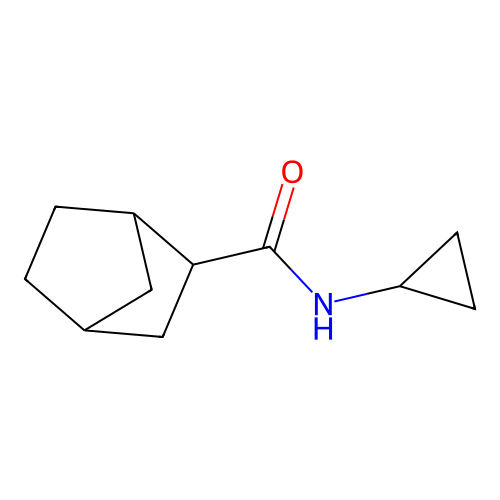 N-cyclopropylbicyclo[2.2.1]heptane-2-carboxamide structure