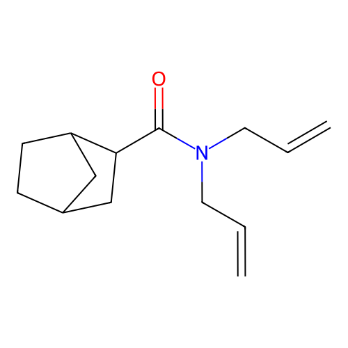N,N-diallylbicyclo[2.2.1]heptane-2-carboxamide structure