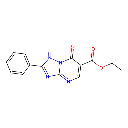 Ethyl 7-oxo-2-phenyl-4,7-dihydro[1,2,4]triazolo[1,5-a]pyrimidine-6-carboxylate structure