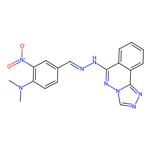 C18H16N8O2 structure