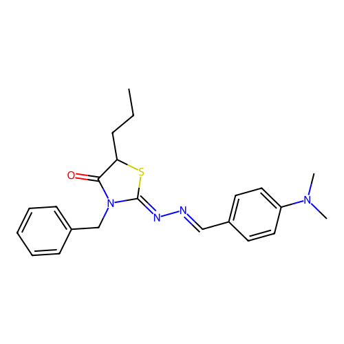 C22H26N4OS structure