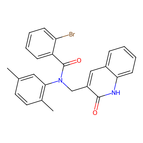 2-bromo-N-(2,5-dimethylphenyl)-N-((2-hydroxyquinolin-3-yl)methyl)benzamide structure