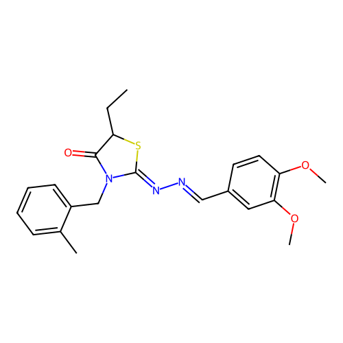 C22H25N3O3S structure