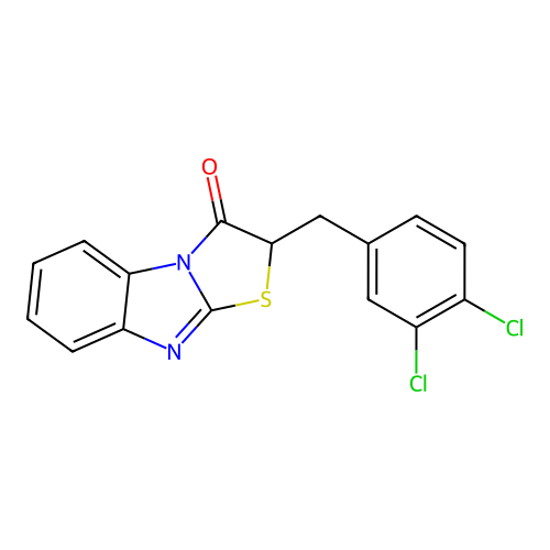 2-(3,4-dichlorobenzyl)benzo[4,5]imidazo[2,1-b]thiazol-3(2H)-one structure