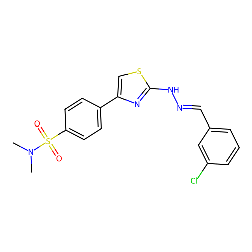 C18H17ClN4O2S2 structure