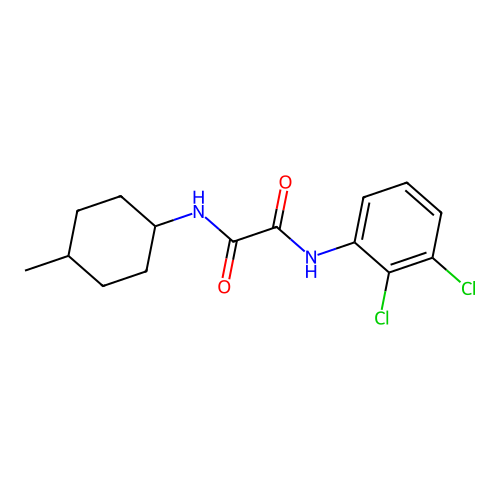 N-(2,3-dichlorophenyl)-N'-(4-methylcyclohexyl)ethanediamide structure
