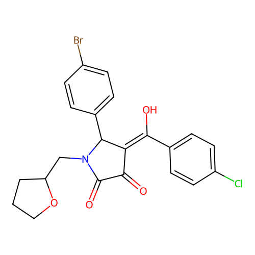 C22H19BrClNO4 structure