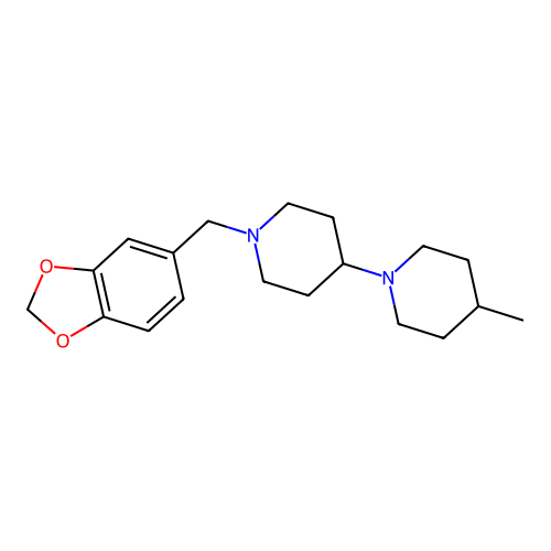 1'-(1,3-Benzodioxol-5-ylmethyl)-4-methyl-1,4'-bipiperidine structure
