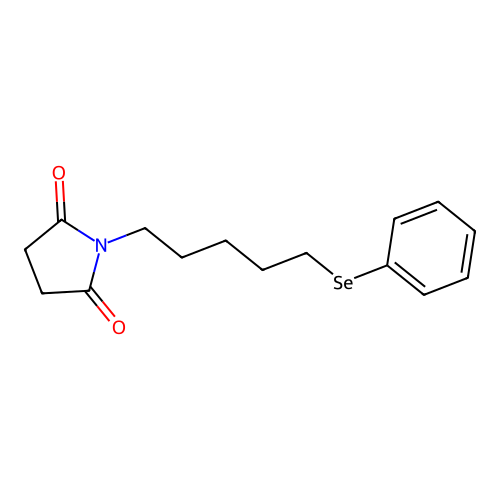 1-[5-(Phenylselanyl)pentyl]pyrrolidine-2,5-dione structure