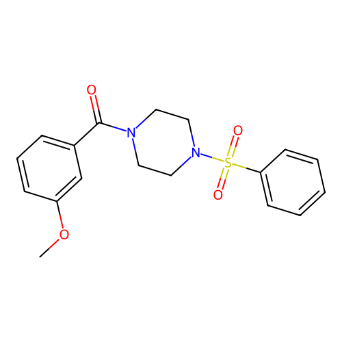 (3-Methoxyphenyl)[4-(phenylsulfonyl)piperazin-1-yl]methanone structure