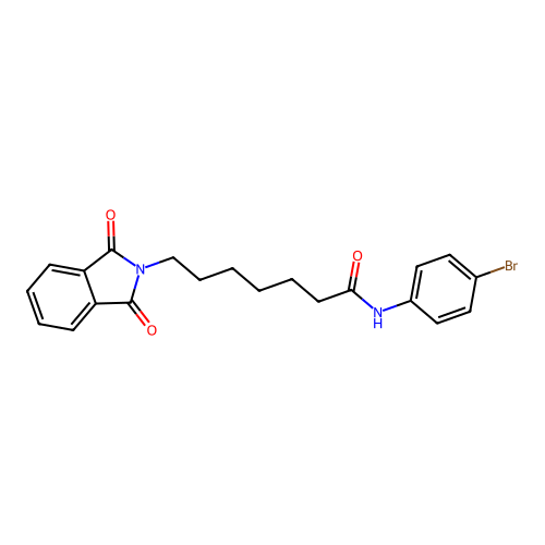 N-(4-bromophenyl)-7-(1,3-dioxo-1,3-dihydro-2H-isoindol-2-yl)heptanamide structure