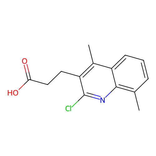 3-(2-Chloro-4,8-dimethylquinolin-3-yl)propanoic acid structure