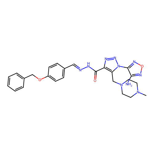 C25H28N10O3 structure