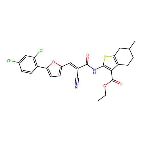 C26H22Cl2N2O4S structure