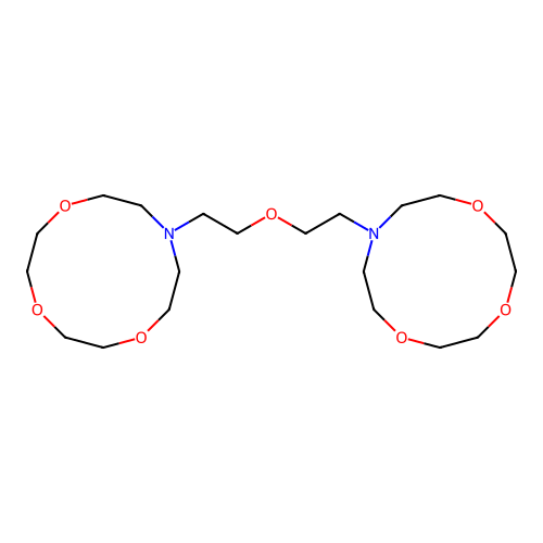 10,10'-(Oxydiethane-2,1-diyl)bis(1,4,7-trioxa-10-azacyclododecane) structure