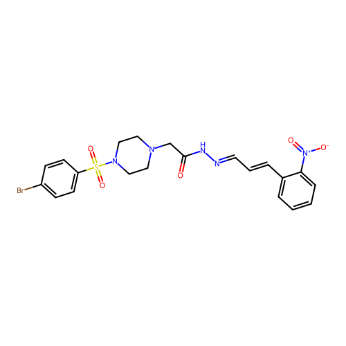 C21H22BrN5O5S structure