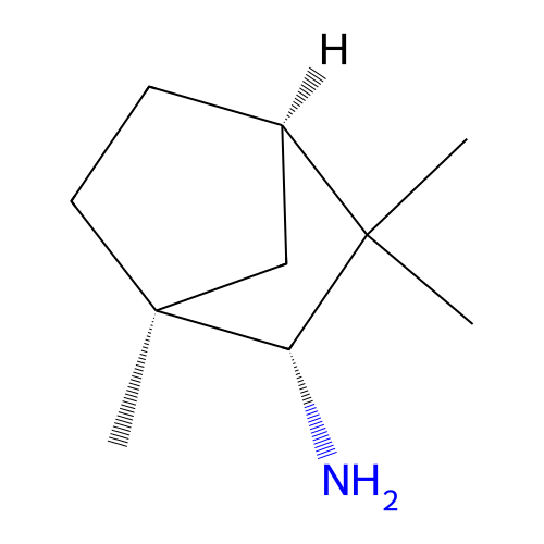 (1S,2R,4R)-1,3,3-trimethylbicyclo[2.2.1]heptan-2-amine structure